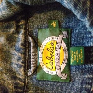 Cabela's Outdoor Gear Men's Blue denim Jeans Jacket S Reg..